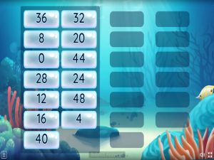 Count by 4s Sequencing WordWall