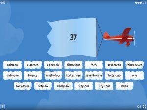 Number Words to 100 Match Up