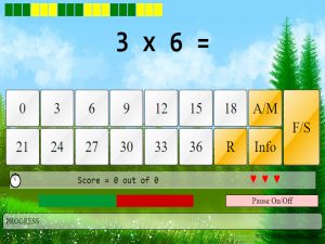 3x Table Beat the Clock Scaffolded