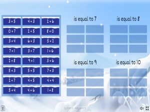 Addition Within 10 Group Sort
