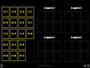 Addition within 5 answer sort