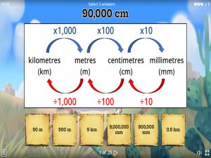 Metric length conversion quiz
